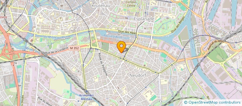 localisation de l'entreprise EUROSYNERGIE à STRASBOURG