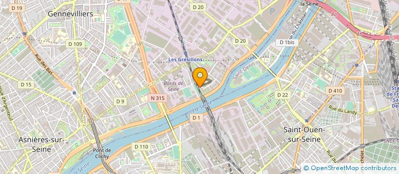 localisation de l'entreprise EUROSYS TELECOM RHONE-ALPES  ASNIERES-SUR-SEINE