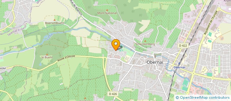 localisation de l'entreprise EUROSYSTEM à OBERNAI