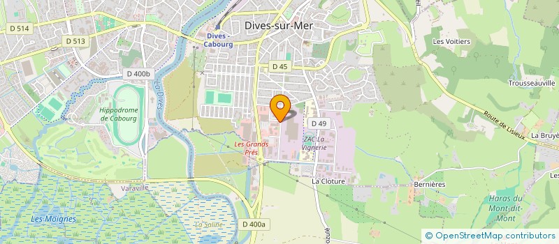localisation de l'entreprise EUROSYSTEM2 à DIVES-SUR-MER
