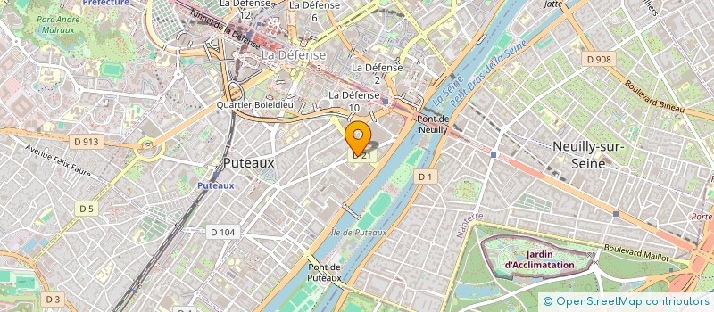 localisation de l'entreprise EUROTAX à PUTEAUX