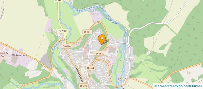 localisation de l'entreprise EUROTAXI à CHAUMONT