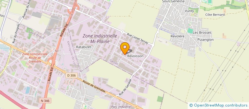 localisation de l'entreprise EUROTEAM FRANCE SARL  GENAS