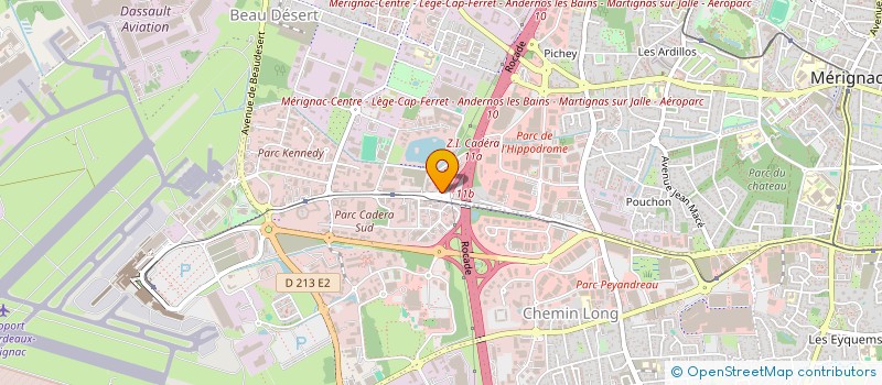 localisation de l'entreprise EUROTEC à MERIGNAC