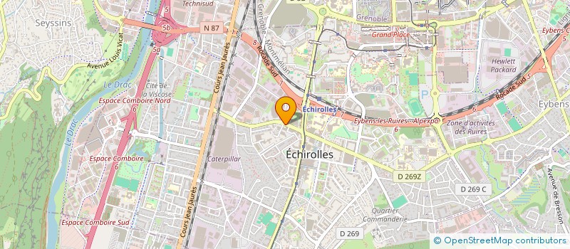 localisation de l'entreprise EUROTEC à ECHIROLLES