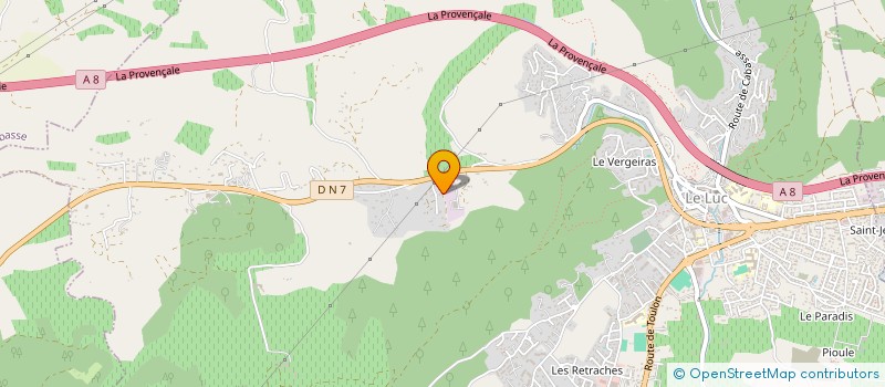 localisation de l'entreprise EUROTEC FRANCE à LE LUC