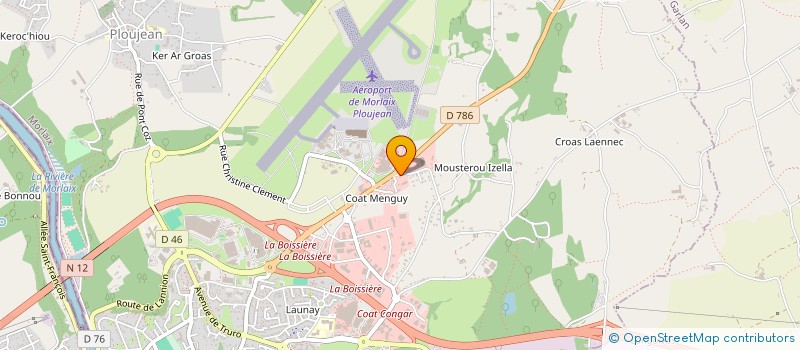 localisation de l'entreprise EUROTEC'H à MORLAIX