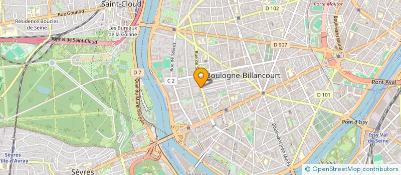 localisation de l'entreprise EUROTEC INGENIERIE  BOULOGNE BILLANCOURT