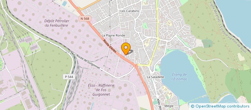 localisation de l'entreprise EUROTECH à FOS-SUR-MER
