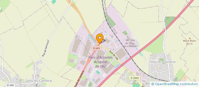 localisation de l'entreprise EUROTECH NORD à TILLOY-LEZ-CAMBRAI