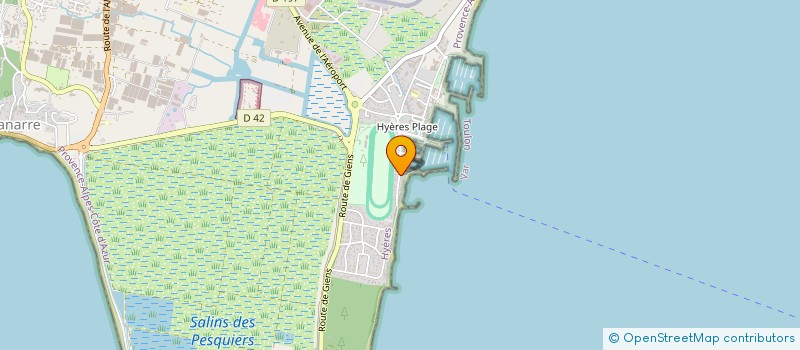 localisation de l'entreprise EUROTEL  HYERES