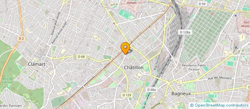 localisation de l'entreprise EUROTELLUS à CHATILLON
