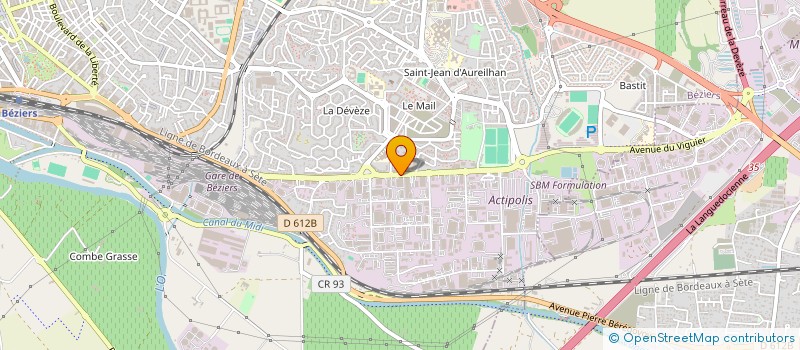 localisation de l'entreprise EUROTEM à BEZIERS