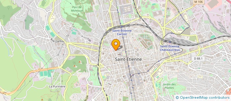 localisation de l'entreprise EUROTEX à SAINT-ETIENNE