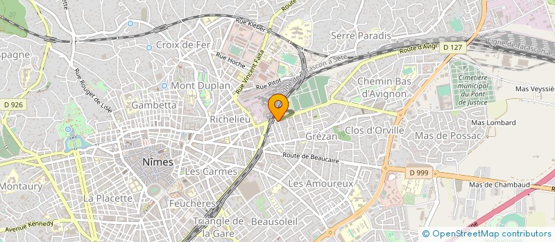 localisation de l'entreprise EUROTEXTILES à NIMES