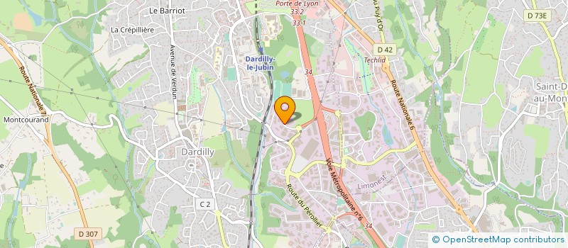 localisation de l'entreprise EUROTHERM AUTOMATION à DARDILLY