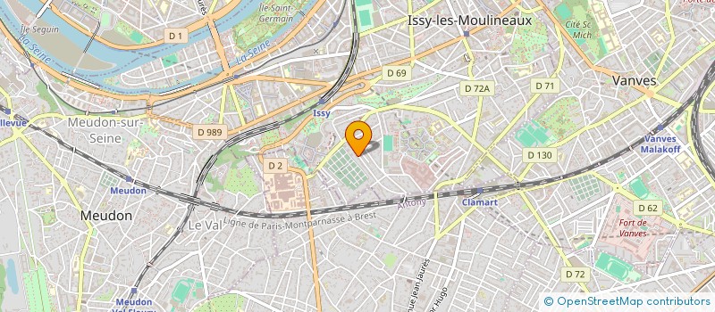 localisation de l'entreprise EUROTILIA à ISSY-LES-MOULINEAUX