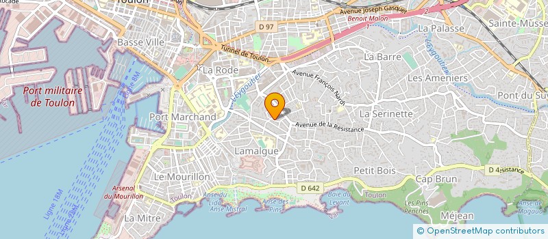 localisation de l'entreprise EUROTIUM SARL  TOULON