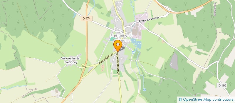 localisation de l'entreprise EUROTOITURE FRANCHE COMTE  FRETIGNEY-ET-VELLOREILLE