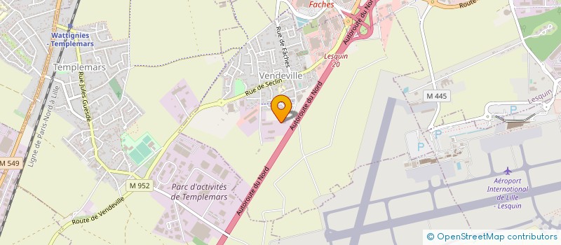 localisation de l'entreprise EUROTOLE FORMATION  VENDEVILLE