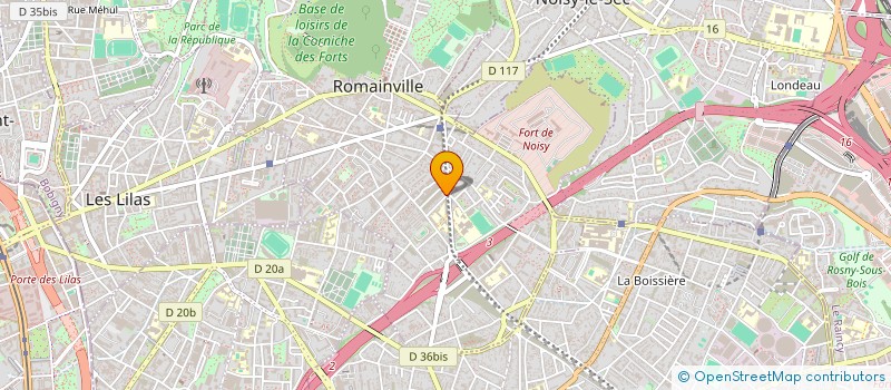 localisation de l'entreprise EUROTOLUXE à ROMAINVILLE
