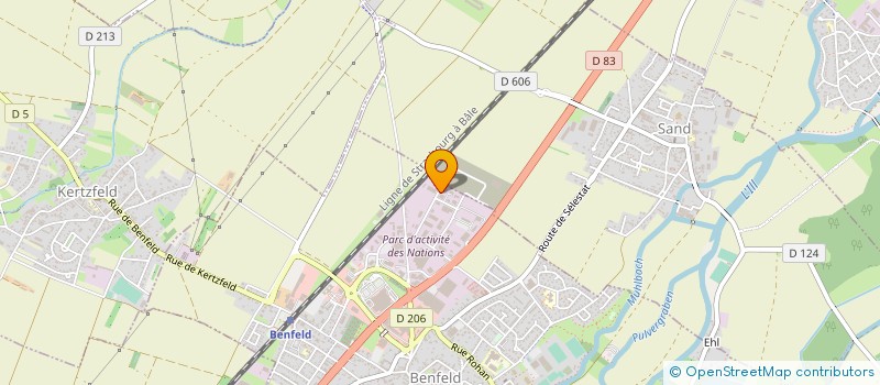 localisation de l'entreprise EUROTOOLS  BENFELD