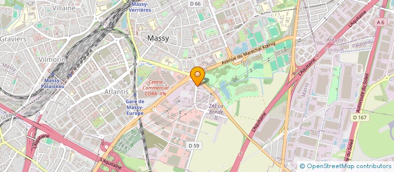 localisation de l'entreprise EUROTOY FRANCE à MASSY