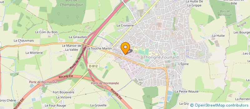 localisation de l'entreprise EUROTRANS à THORIGNE-FOUILLARD