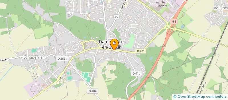 localisation de l'entreprise EUROTRANS 75 à DAMMARTIN-EN-GOELE