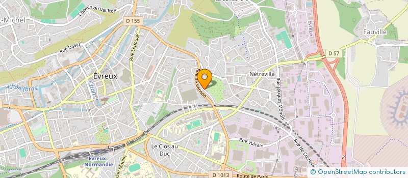 localisation de l'entreprise EUROTRANS'CONNECT à EVREUX