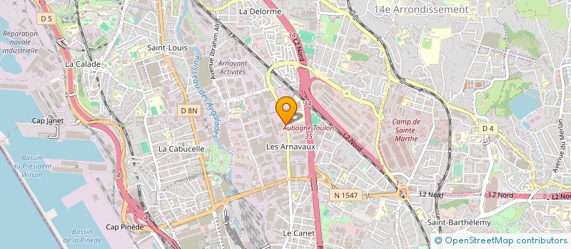 localisation de l'entreprise EUROTRANS MARSEILLE à MARSEILLE