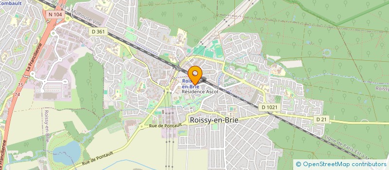 localisation de l'entreprise EUROTRANS MK à ROISSY-EN-BRIE