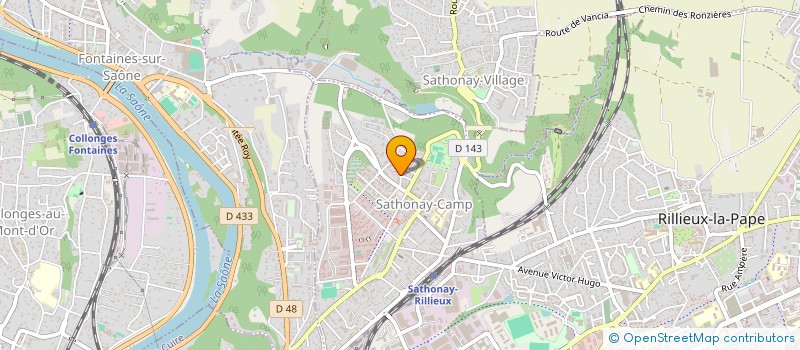 localisation de l'entreprise EUROTRANSPORTS  SATHONAY-CAMP