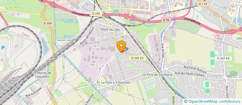 localisation de l'entreprise EUROTRANSREP  COULOGNE