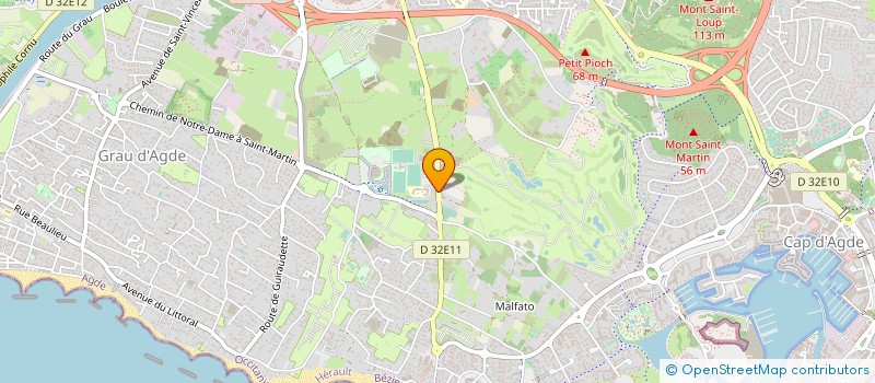 localisation de l'entreprise EUROTRIBUNE à MARSEILLAN