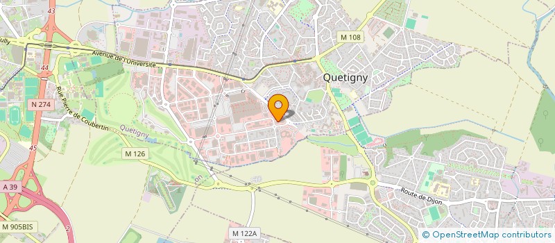 localisation de l'entreprise EUROTROC à QUETIGNY