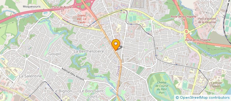 localisation de l'entreprise EUROTRONICS à NANTES
