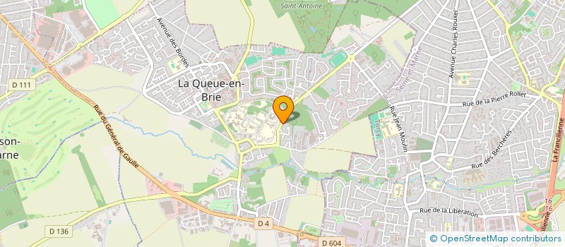 localisation de l'entreprise EUROVAL IMMOBILIER  LA QUEUE-EN-BRIE