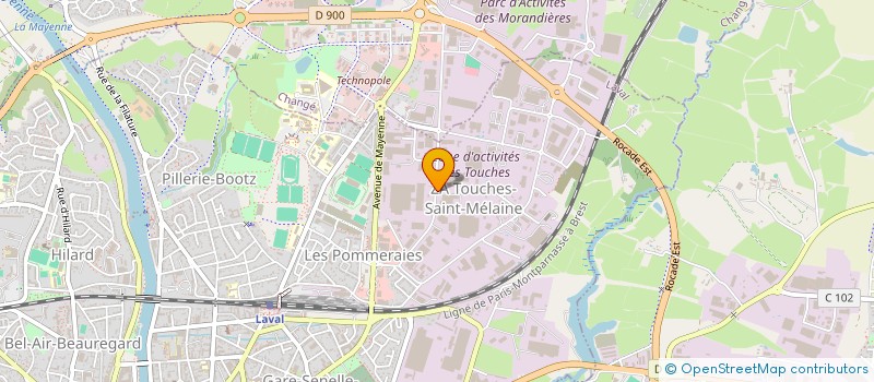 localisation de l'entreprise EUROVEL à LAVAL