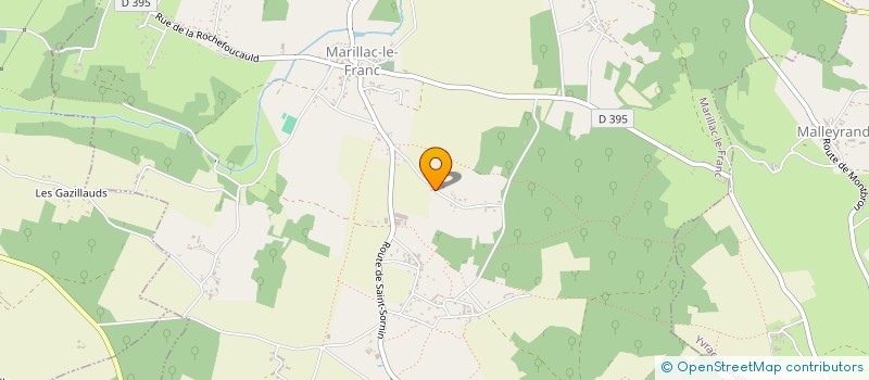 localisation de l'entreprise EUROVERNIS à MARILLAC-LE-FRANC
