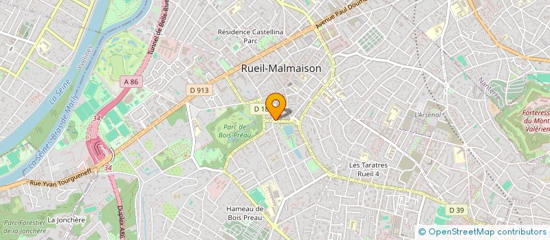 localisation de l'entreprise EUROVERRE S A à RUEIL-MALMAISON