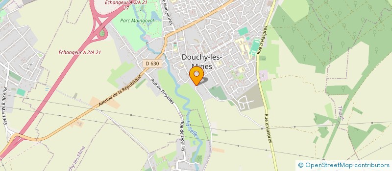 localisation de l'entreprise EUROVERT EURL MOREAU à DOUCHY-LES-MINES
