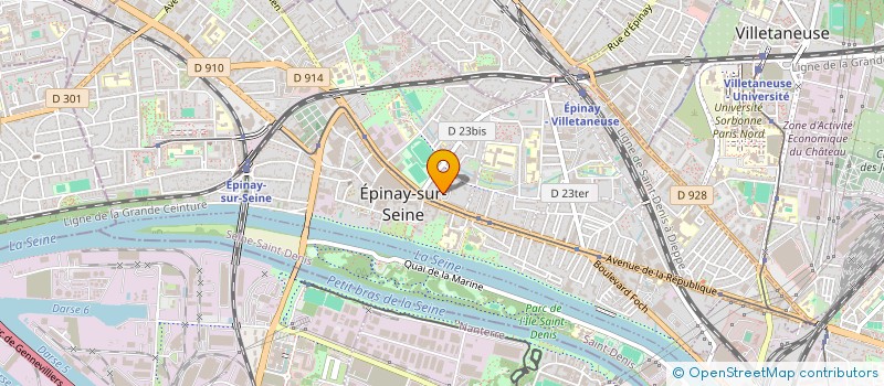 localisation de l'entreprise EUROVET NEGOCE  EPINAY-SUR-SEINE