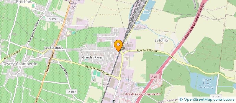 localisation de l'entreprise EUROVIA BOURGOGNE FRANCHE - COMTE  GEVREY-CHAMBERTIN