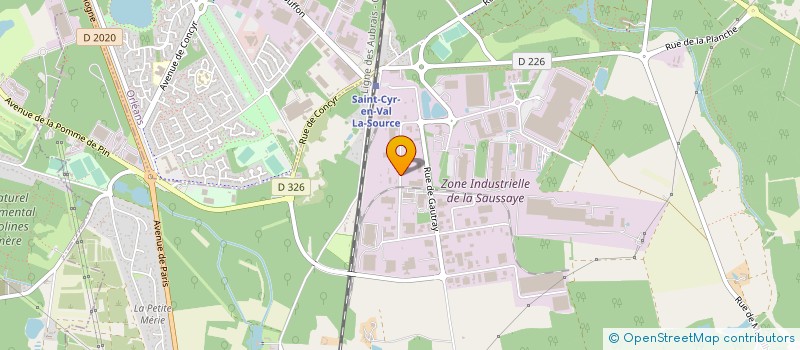 localisation de l'entreprise EUROVIA CENTRE LOIRE à SAINT-CYR-EN-VAL