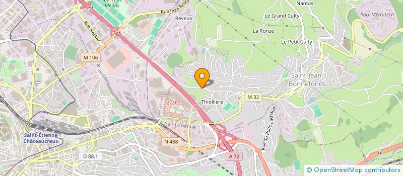 localisation de l'entreprise EUROVIA DROME ARDECHE LOIRE AUVERGNE à SAINT-JEAN-BONNEFONDS