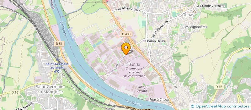 localisation de l'entreprise EUROVIA ETANCHEITE  GENAY