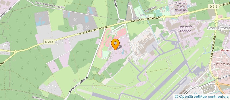 localisation de l'entreprise EUROVIA GIRONDE  MERIGNAC