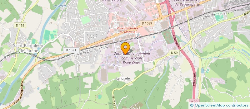 localisation de l'entreprise EUROVIA GRANDS PROJETS FRANCE  BRIVE-LA-GAILLARDE