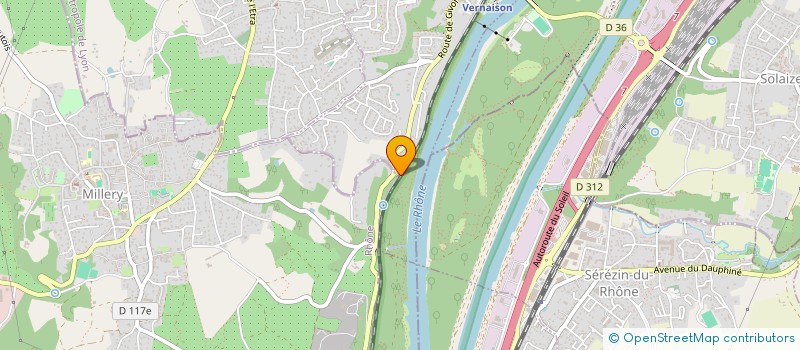 localisation de l'entreprise EUROVIA LYON  VERNAISON